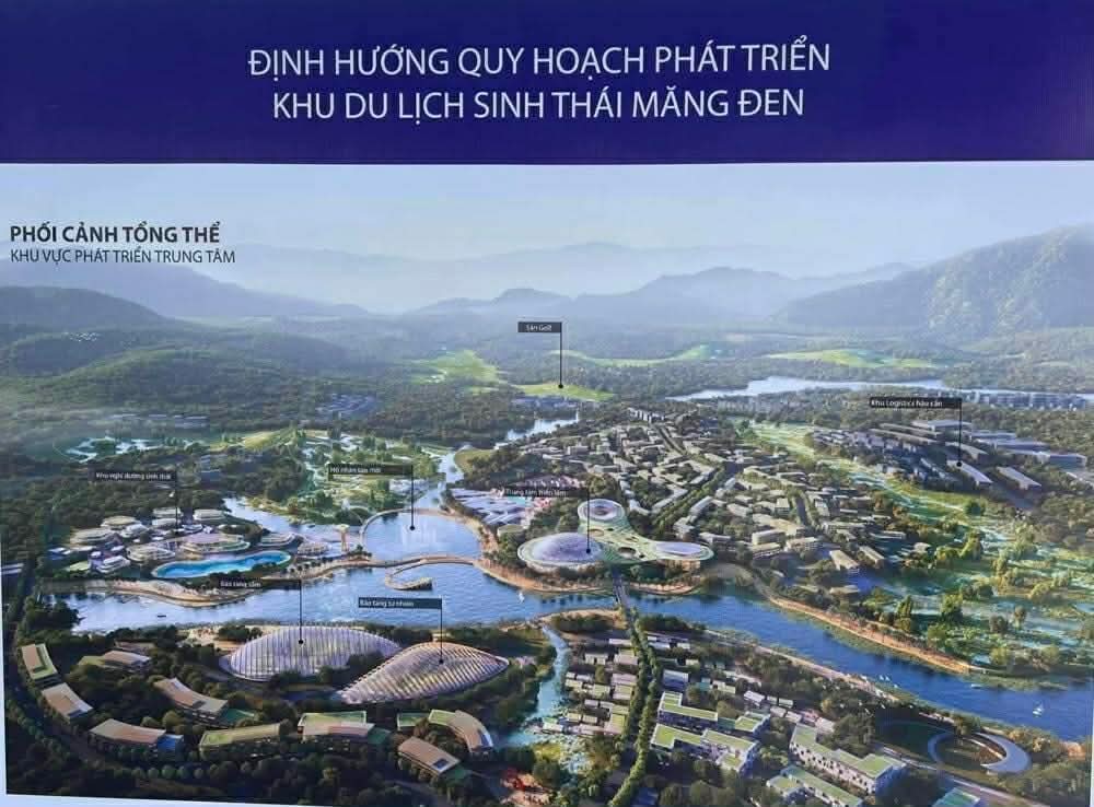 phoi canh tong the khu du lich sinh thai Mang Den quy hoach phat trien trung tam Kon Plong Kon Tum